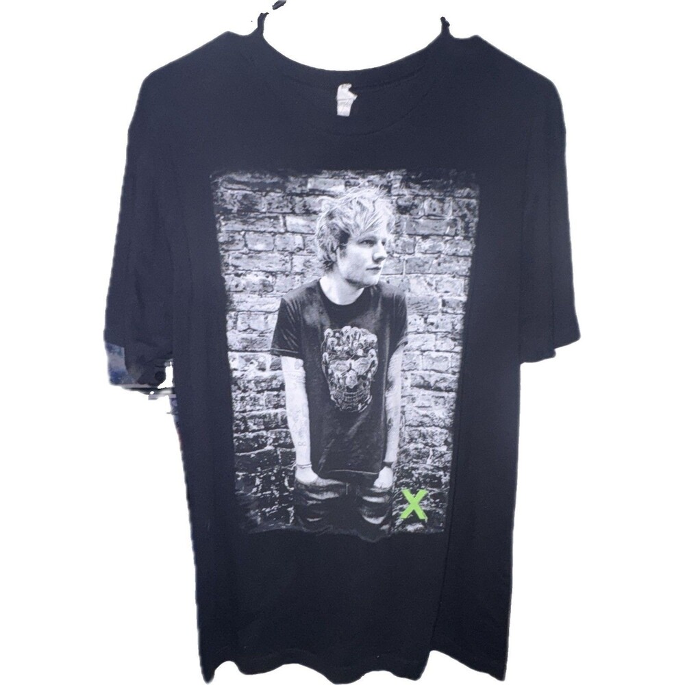 Ed Sheeran X Multiply Tour T Shirt 2014 Women’s L Black Concert Tee Startee Y2K